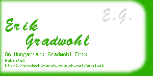 erik gradwohl business card